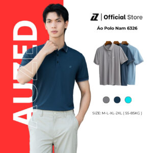 [AUZED] Áo polo nam cao cấp chất liệu poli cá sấu thoáng mát 5AH 6326